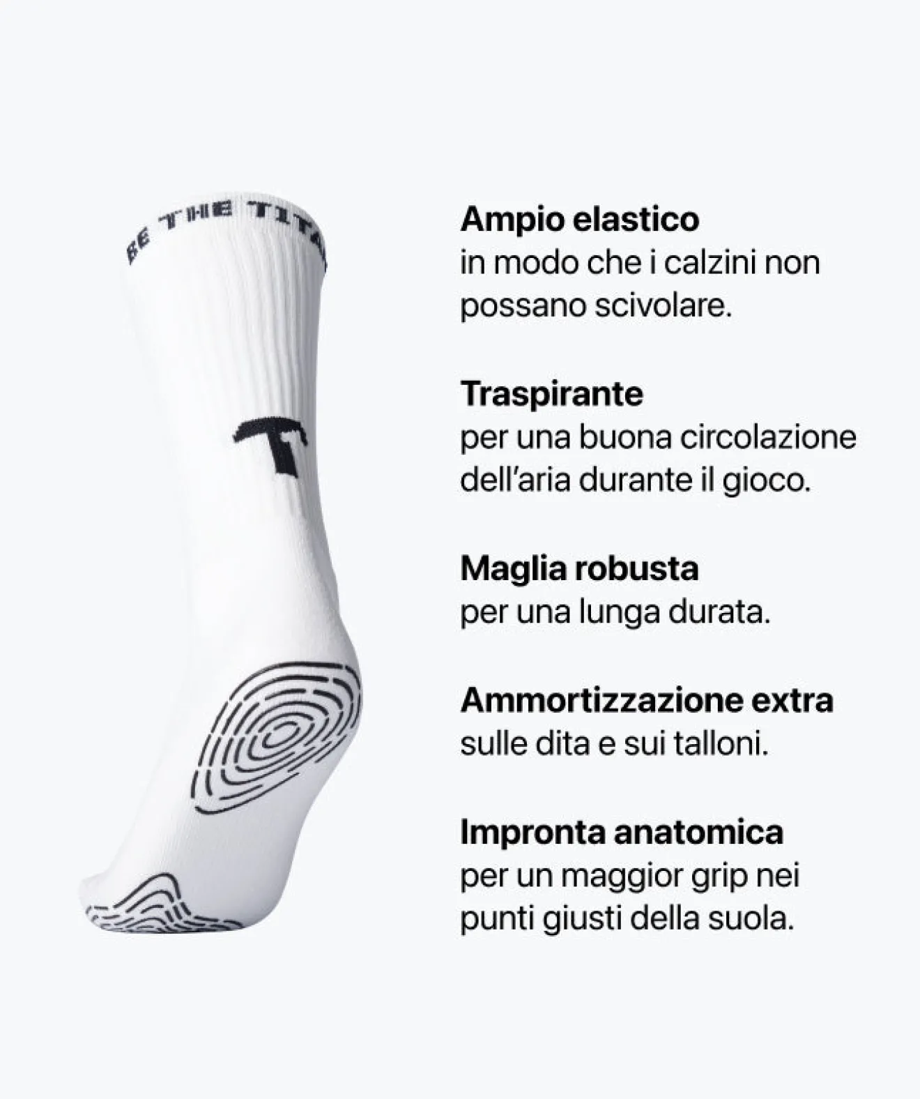Grip Socks - bianco*T1TAN Best Sale