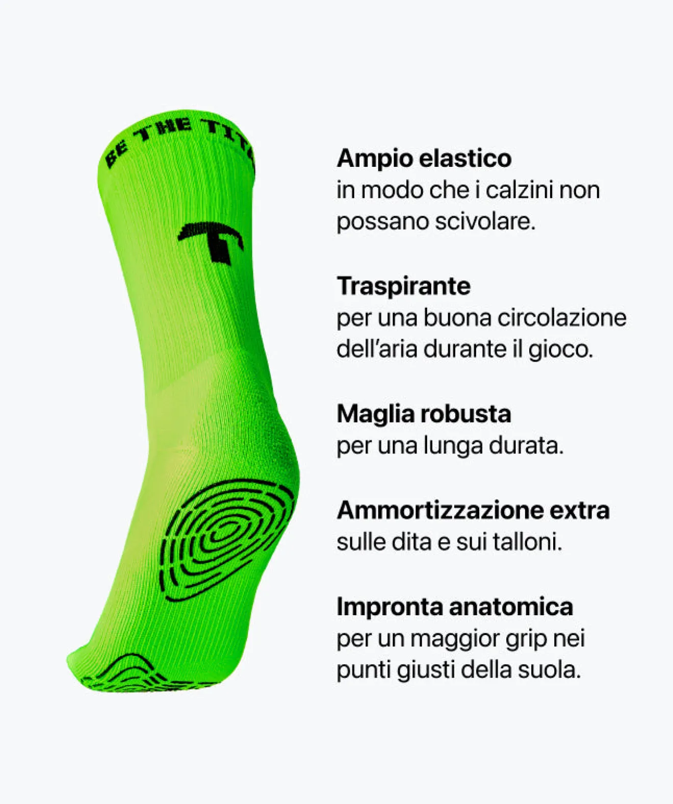 Grip Socks - verde chiaro*T1TAN Best